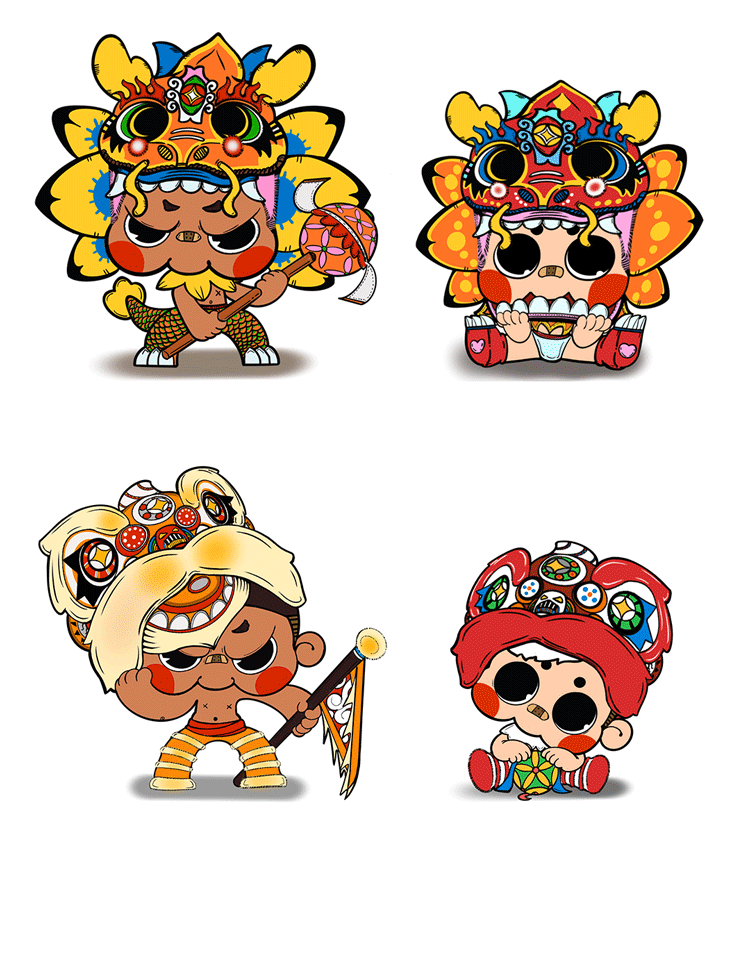 [Caterpillar Brothers] Tiger and tiger generate wind and double happiness 7