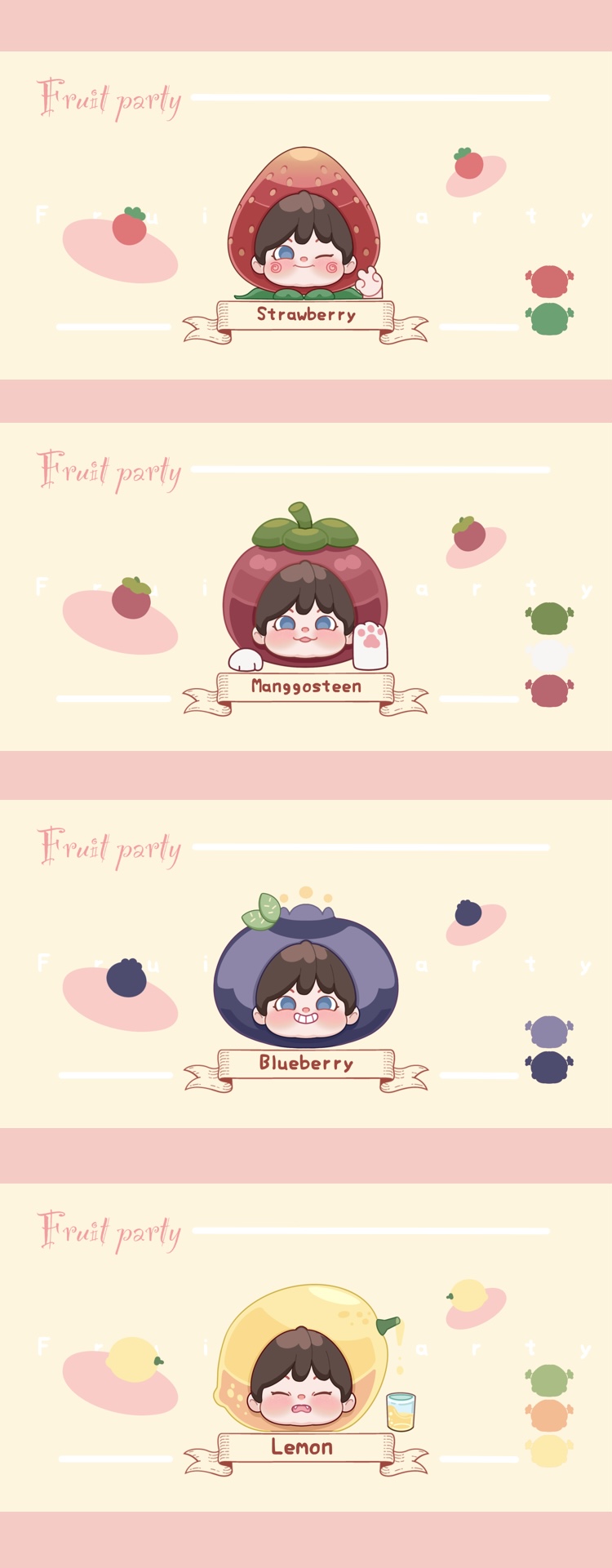 [Fruit party] was eaten by fruit 4