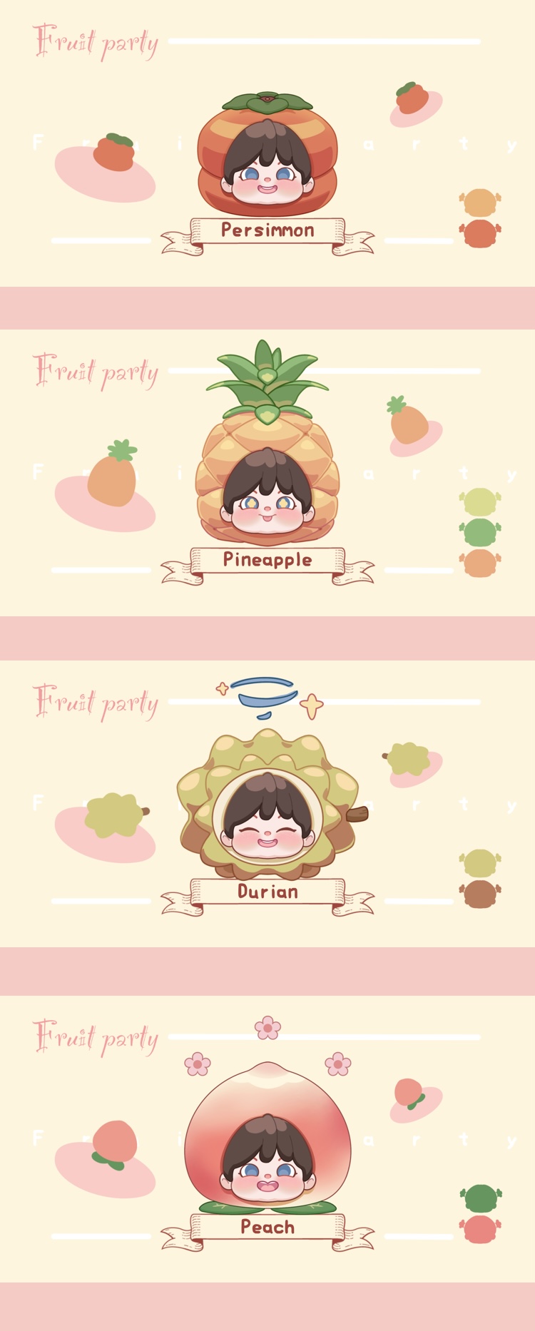 [Fruit party] was eaten by fruit 5