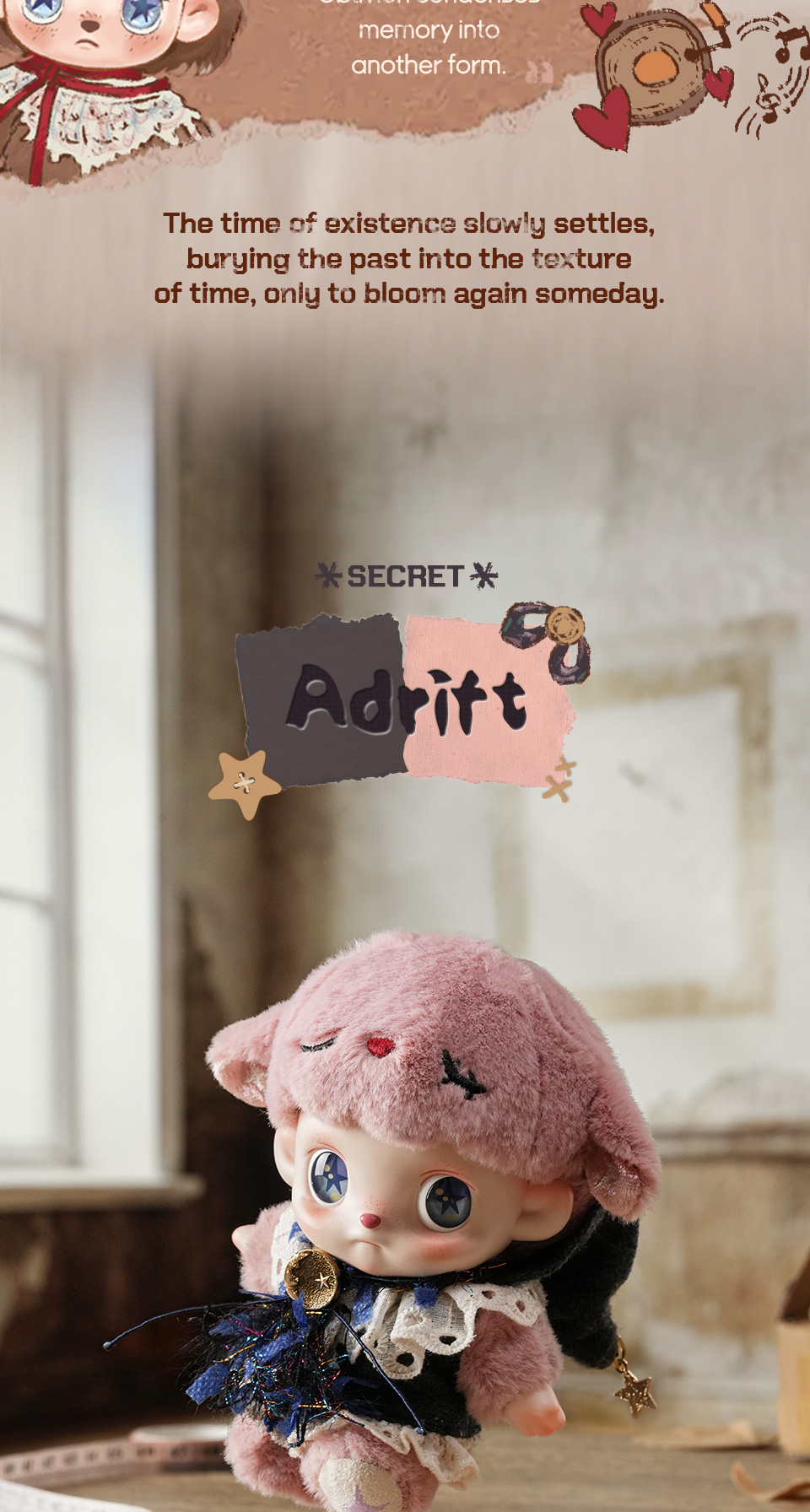 ANMOO ロストドール シリーズ ぬいぐるみペンダント | Buy Blind Box