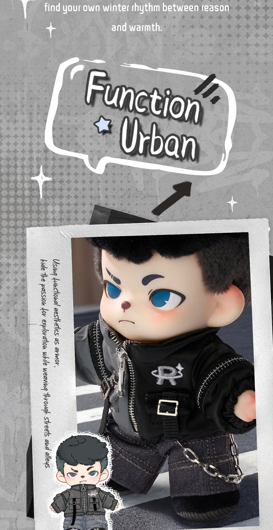 Rayan Urban Walk series Plush Pendant「Light Edition」 | Buy Blind